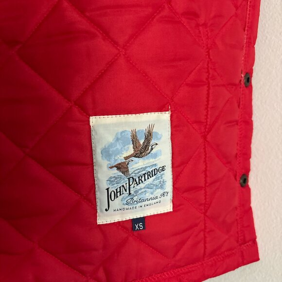 $375 John Partridge Lightweight Red Vest/ Gilet Handmade in England - Medium - Picture 9 of 9